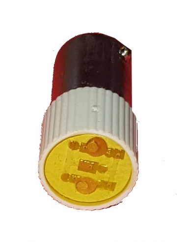Ba9s 24 Vac dc lâmpada LED amarela