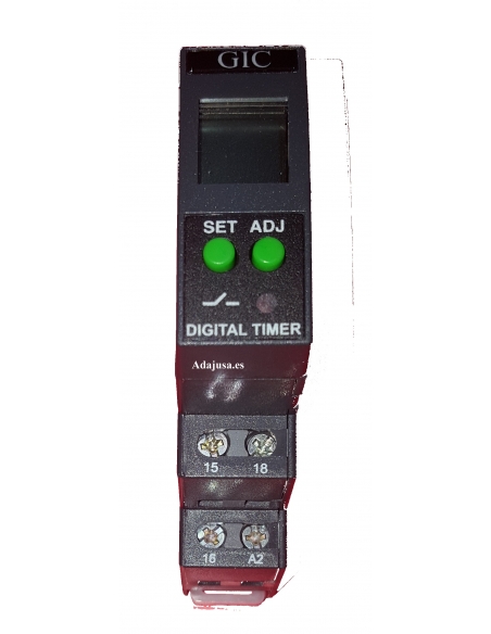 Temporizador multifuncional digital din rail
