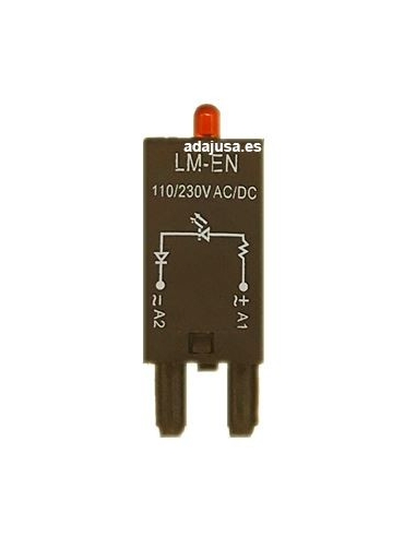 110/230 Vac/Vdc module with protective diode and LED