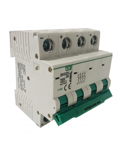 MCB circuit breaker 4 poles 2A DC -  LS