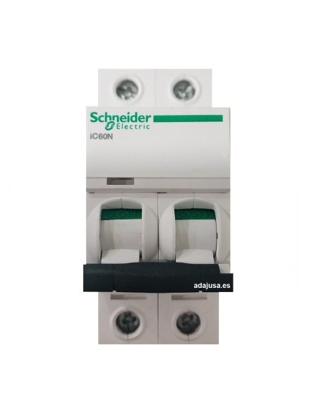 MCB circuit breaker 2 poles 16A (2x16A) IC60N C 6kA - Schneider