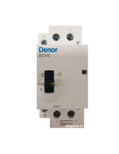 Contator modular 63A 2 Openpoles 230Vac com controle manual - Denor 2