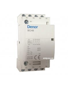 Contator modular 25A 4 Estações fechadas 230Vac - Denor