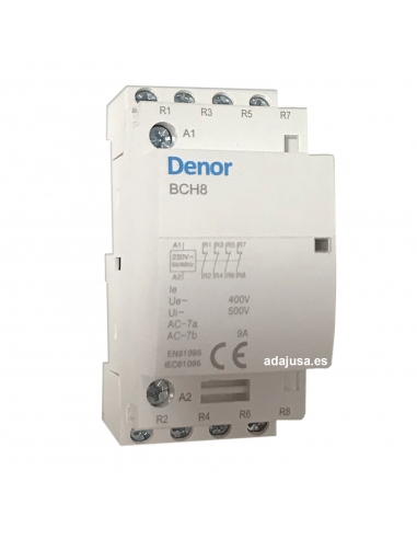 Modular contactor 63A 4Closed stations 230Vac - Denor