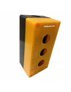 Yellow button box 3 element diameter 22 plastic 2