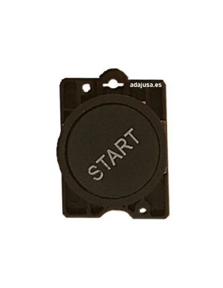 Black pushbutton inscription "START" full open contact (NO) - OUTLET
