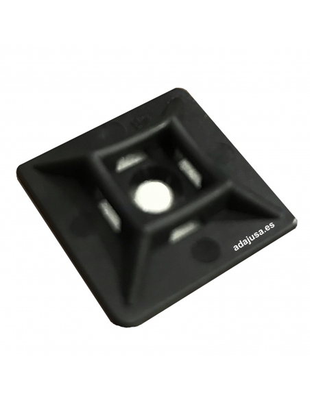 Base de 28x28mm para flanges de fixação de cabo branco