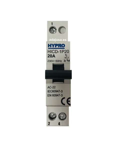 Modular switch 1 pole 20A