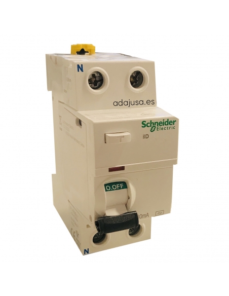 Single-phase differential 63A 30mA AC iID - Schneider