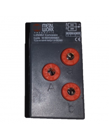 Safety valve for pneumatic bimanual control