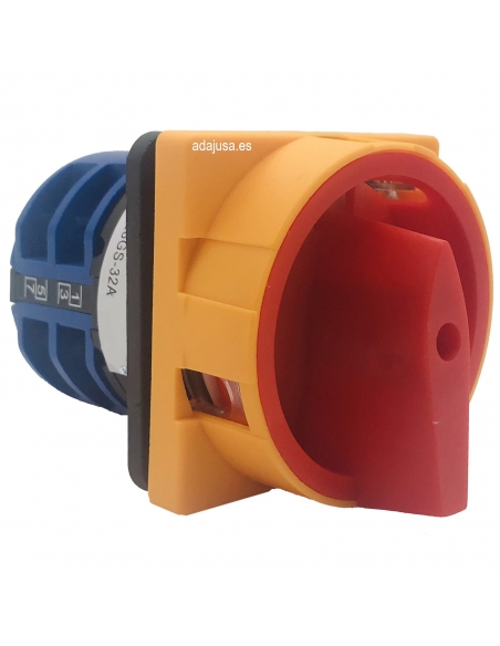 Three-phase cam switch 20A Yellow-red control