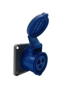 Tomada de tomada IP-44 horizontal recessada CEE-CETAC 16A 2P-T 2