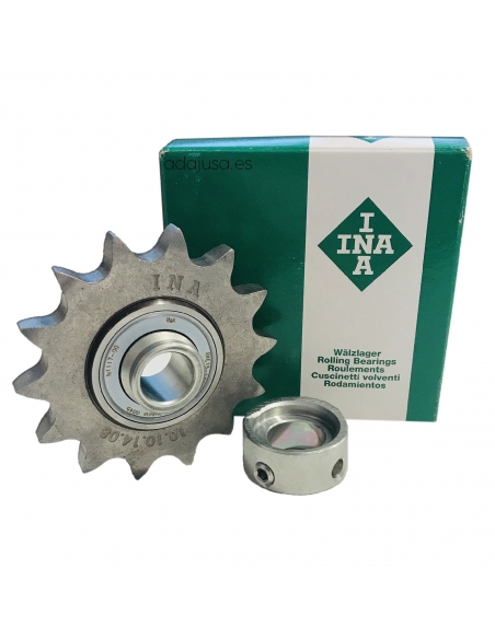Tension wheel for chain diameter 15mm 14 teeth - INA
