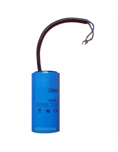 condensador de arranque motor monofásico 400uF 220Vac : ADAJUSA : preço