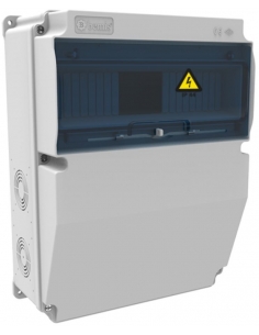 Caixa de tomada de energia 12 módulos 245x325x128mm ABS sem halogênio IP44