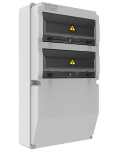 Power outlet box 26 modules 300x565x145mm ABS halogen-free IP44