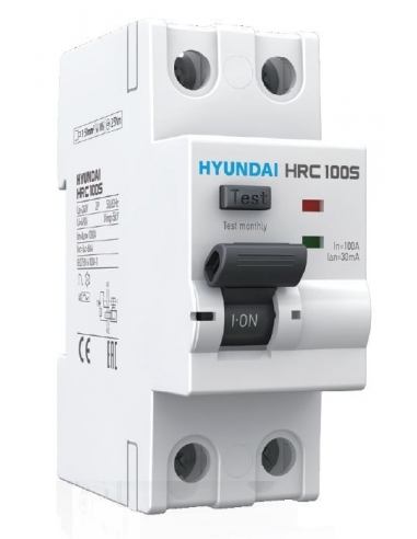 Diferencial 2-pólos 40A 30mA - Hyundai Electric