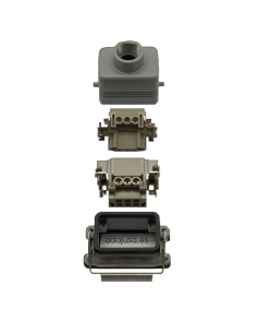 Conector multipolar completo 6 polos e saída vertical de solo rebaixado Pg16 2