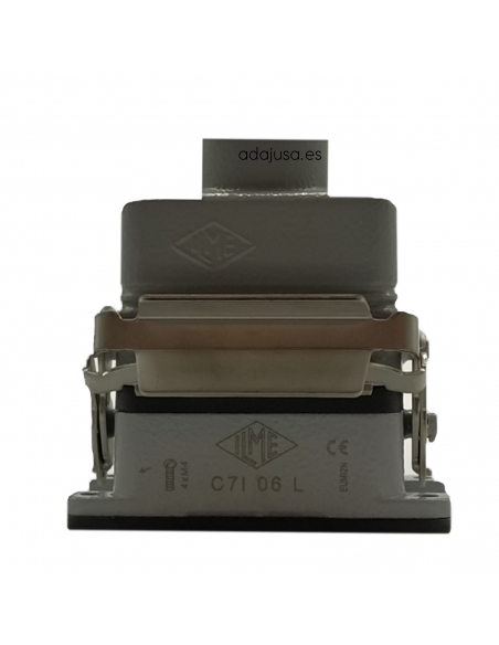 Conector multipolar completo 6 polos e saída vertical de solo rebaixado Pg16