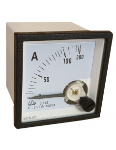Ammeter 0-50 A 48x48 2