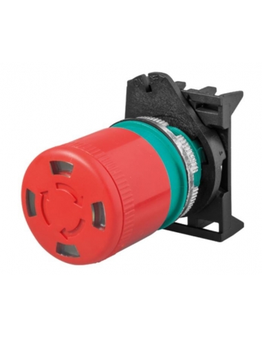 Cabeça de botão de emergência de 30mm com indicação - Giovenzana