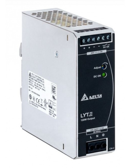 24Vdc 5A DIN rail Lyte fonte de alimentação da série Lyte