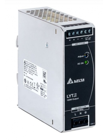 24Vdc 5A DIN rail Lyte series power supply
