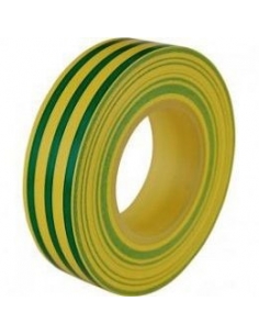 19mmx0.15mm Fita isolante amarela/verde 10m bobina