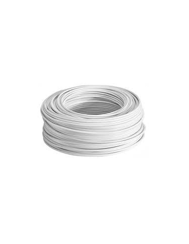 Rolo de cabo flexível unipolar 0,75 mm branco 100m