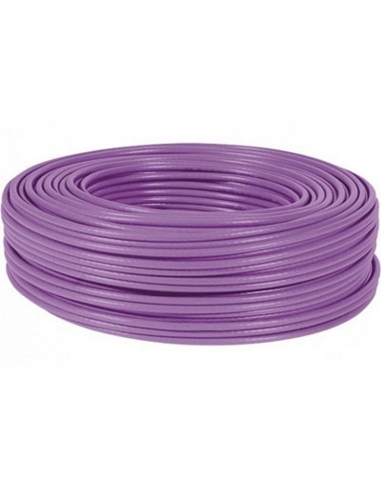 Rolo flexível de cabo unipolar 1 mm violeta cor 100m