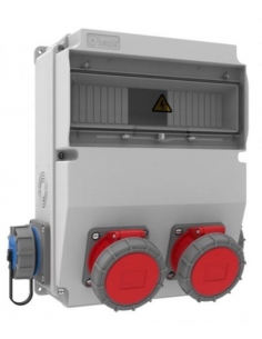 Tomadas de caixa 12 módulos com 4 plugues CETAC IP66 BH6-6230-2020 | ADAJUSA