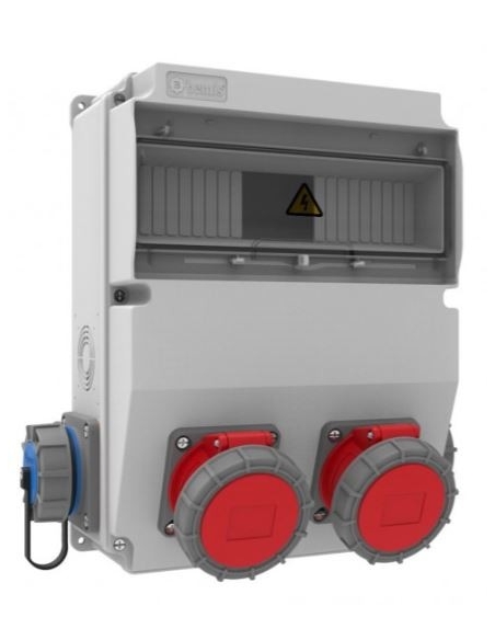 Tomadas de caixa 12 módulos com 4 plugues CETAC IP66 BH6-6230-2020 | ADAJUSA