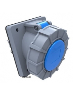 Base de plugue industrial recessado 45o CEE CETAC 32A 2 Polos IP67 | ADAJUSA