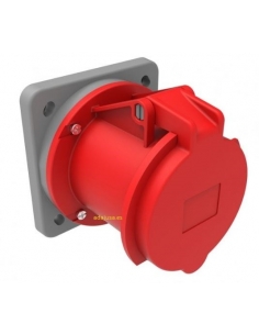 Tomada de tomada IP-44 horizontal recessada CEE-CETAC 63A 3P-T