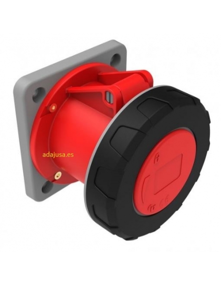 Tomada de tomada IP-67 horizontal recessada CEE-CETAC 63A 3P-T