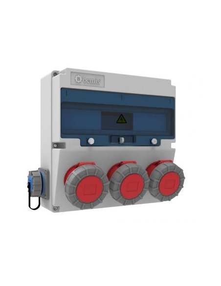 Power outlet box 17 IP66 modules adajusa