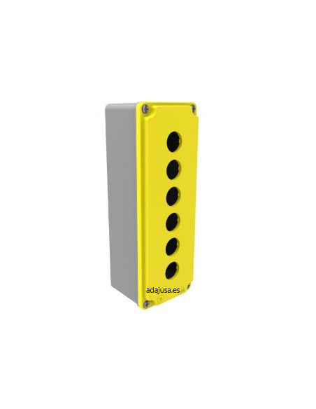 Button box 6 elements diameter 22 aluminum IP67 BT4-4001-0017 - BE series