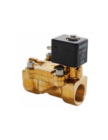 Solenoid valve fluids 1/2 2/2 open 24Vcc indirect drive - adajusa.es