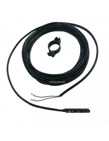 Sensor magnético reed 2 fios com cabo e grampos de diâmetro 16 - Metal Work - adajusa.es