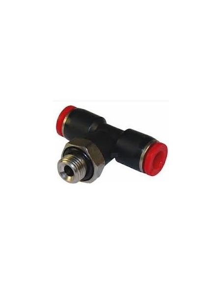 Encaixe "T" com linha central 1/8 diâmetro do tubo 6