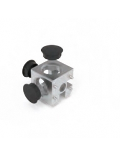 Connector cube for profiling 3D 45-10 - ADAJUSA