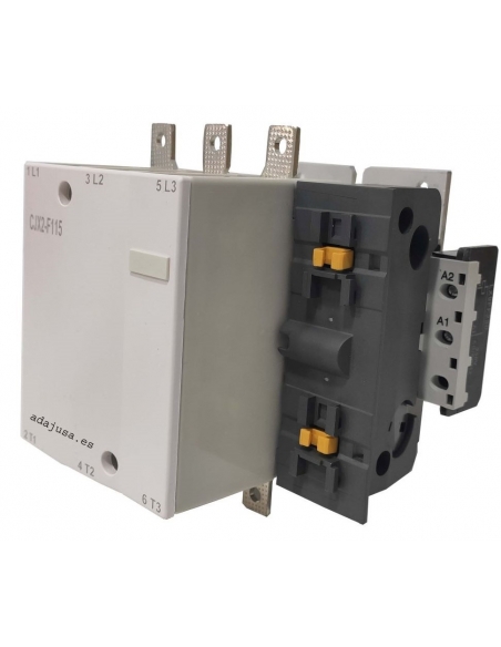 Three-phase contactor 3 poles AC-3 115A 230Vac CJX2-F115 | https://adajusa.es/en/