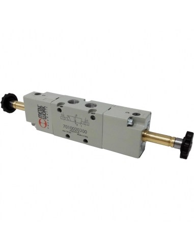 Assisted 1/8 5-way bistable solenoid valve - Metal Work - ADAJUSA