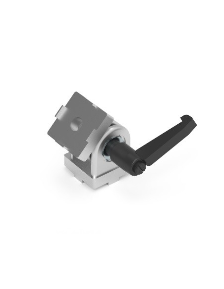 Articulação ajustável 40 x 40 com alavanca de ranhura 10 - ADAJUSA
