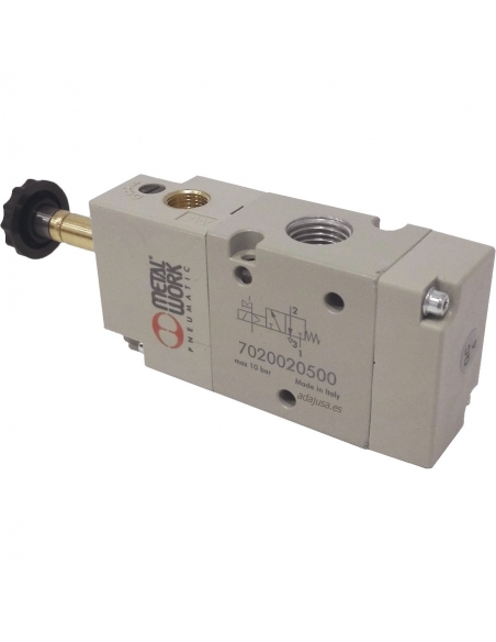 Solenoid valve 1/4 3 ways monostable assisted - Metal Work - ADAJUSA