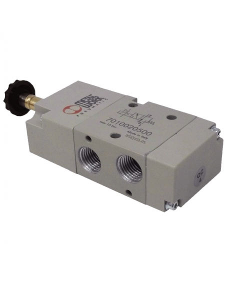 Electrovalve 1/8 3-way assisted monostable - Metal Work - ADAJUSA