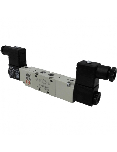 eletrovalve 1/4 5 vias biestável 24Vcc 2,5W - Metal Work - ADAJUSA