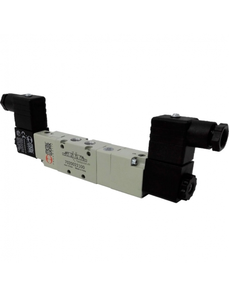eletrovalve 1/4 5 vias 3 posições 110Vac 3,5VA centros de pressão - Metal Work - ADAJUSA