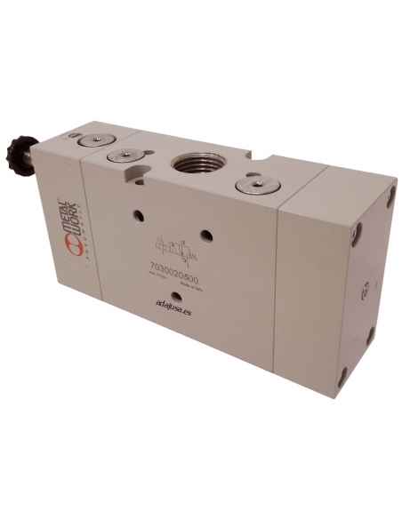 eletrovalve 1/2 monoestável assistido de 3 vias sem bobina - Metal Work