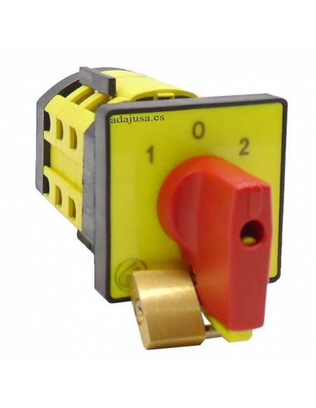 Inverter switch single-phase 25a full 48x48 red - Giovenzana
